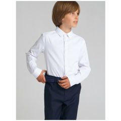 Школьная рубашка playToday, размер 128, белый