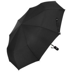 Мини-зонт Monsoon, полуавтомат, 3 сложения, купол 98 см, 8 спиц, система «антиветер», для мужчин, черный