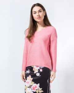 Пуловер, р. 54, цвет розовый