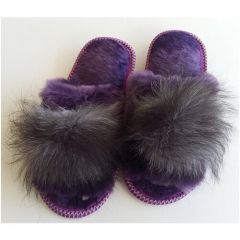 Тапочки ОвчинаТорг, размер 39-40, фуксия, фиолетовый