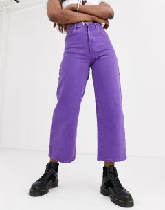 Короткие джинсы с широкими штанинами Abrand-Фиолетовый