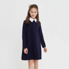 Школьное платье Minaku, размер 134, синий