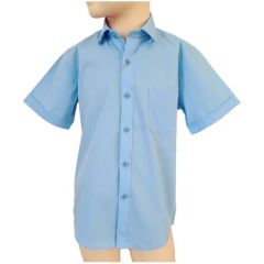 Школьная рубашка, размер 128-134, фиолетовый