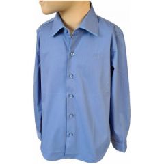 Школьная рубашка, размер 116-122, фиолетовый