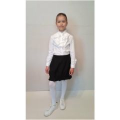 Школьная юбка РУСЬ, размер 128-32, черный