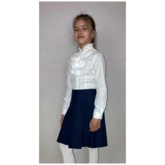 Школьная юбка РУСЬ, размер 146-40, синий