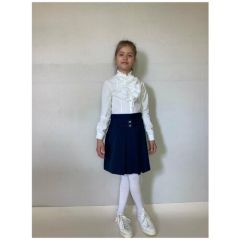 Школьная юбка РУСЬ, размер 158-38, синий