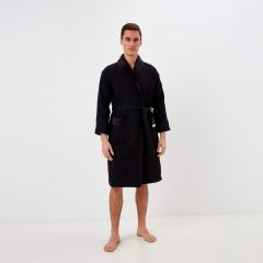 Банный халат Михаэль цвет: черный (S)