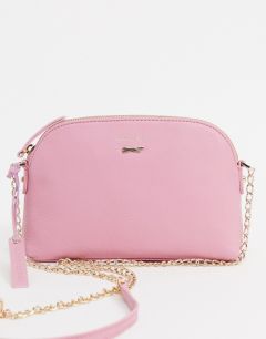 Розовая сумка через плечо с ремешком-цепочкой Paul Costelloe-Розовый