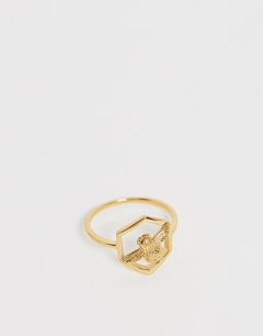Позолоченное кольцо с пчелой Olivia Burton-Золотой
