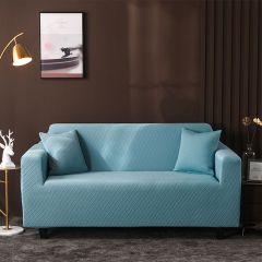 Однотонный эластичный чехол для дивана без подушки