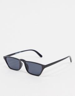 Маленькие солнцезащитные очки в стиле 90-х Monki-Черный