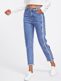 Модные джинсы с карманами
