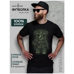 Футболка, размер S, черный