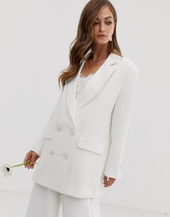 Двубортный пиджак ASOS EDITION wedding-Белый