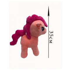 Мягкая игрушка Единорог розовый с красной гривой. 35 см. Плюшевая сказочная Единорожка