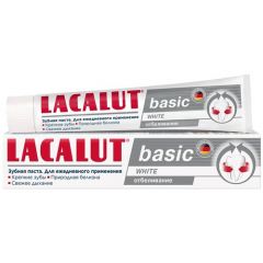 Зубная паста LACALUT Basic White, 75 мл, 107 г