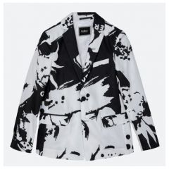 Пиджак Gulliver, размер 104, черный, белый