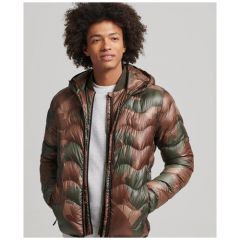 Куртка Superdry, размер L, коричневый, зеленый