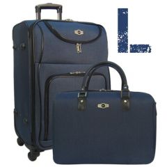 Комплект чемоданов Borgo Antico, 103 л, размер L, синий