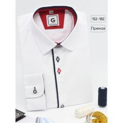 Школьная рубашка GIOVANNI, размер 182, белый