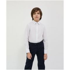 Школьная рубашка Gulliver, размер 128, белый