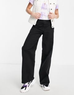 Широкие черные джинсы JJXX Tokyo-Черный цвет