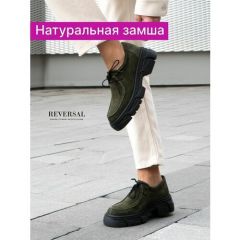 Ботинки дерби Reversal, размер 38, черный, зеленый