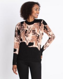Пуловер, р. 50, цвет коричневый
