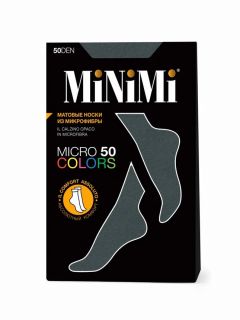 Mini micro colors 50 носки verde velluto