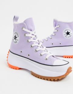 Лавандовые кроссовки Converse Run Star Hike Hi-Фиолетовый