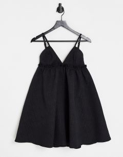 Черное платье бэби-долл Rare London-Черный цвет