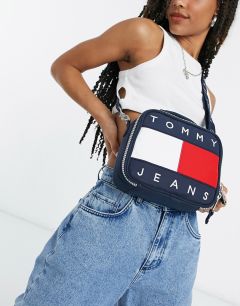 Темно-синяя сумка через плечо в винтажном стиле Tommy Jeans-Темно-синий