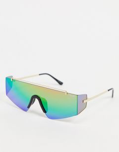 Разноцветные солнцезащитные очки-маска Quay Transcend-Многоцветный