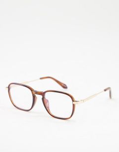 Женские очки «кошачий глаз» в коричневой оправе с защитой от синего излучения Quay Grounded-Коричневый цвет