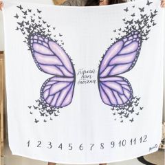 Пеленка MamSis для фото Порхай как бабочка 120х120 см
