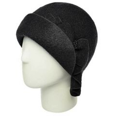Шляпа Di Lana, размер 56-58, черный