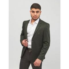 Пиджак DELMONT, размер 50, зеленый, черный