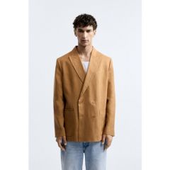 Пиджак Zara, размер 50, оранжевый