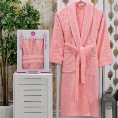 Банный халат Asiya цвет: розовый (3XL)