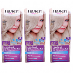 РALETTE Краска для волос C10 (10-1) Серебристый блондин, набор 3шт