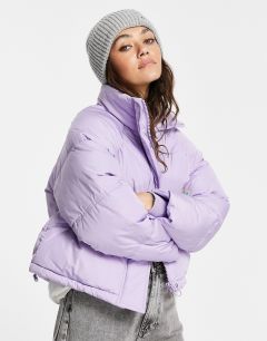 Сиреневая дутая куртка Topshop-Фиолетовый цвет