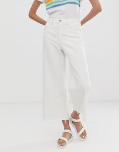 Укороченные расклешенные джинсы Wrangler-Белый