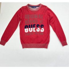 Пуловер GUESS, размер 10, красный