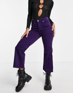 Фиолетовые укороченные джинсы свободного кроя Dr Denim Cadell-Фиолетовый цвет