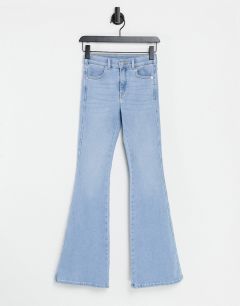 Голубые расклешенные джинсы с классической талией Dr Denim Macy-Голубой